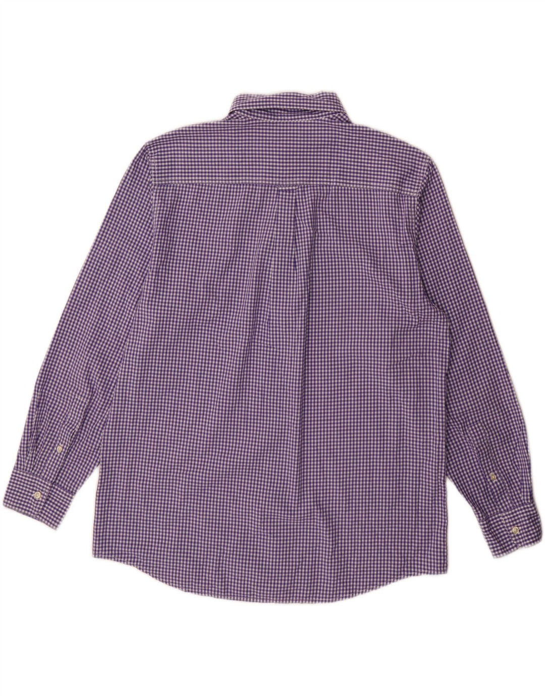 Chaps Ανδρικό πουκάμισο Easy Care Μεγάλο Μωβ βαμβακερό Gingham
