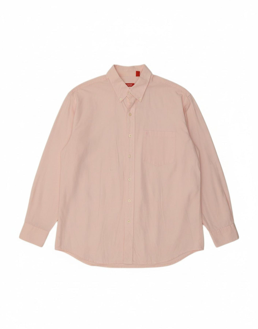 IZOD Mens Shirt Large Pink Cotton