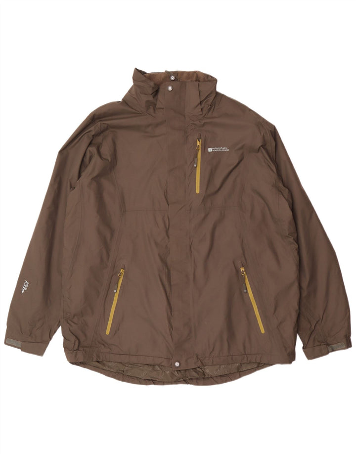 Ανδρικό μπουφάν βροχής Mountain Warehouse UK 42 XL Khaki Nylon