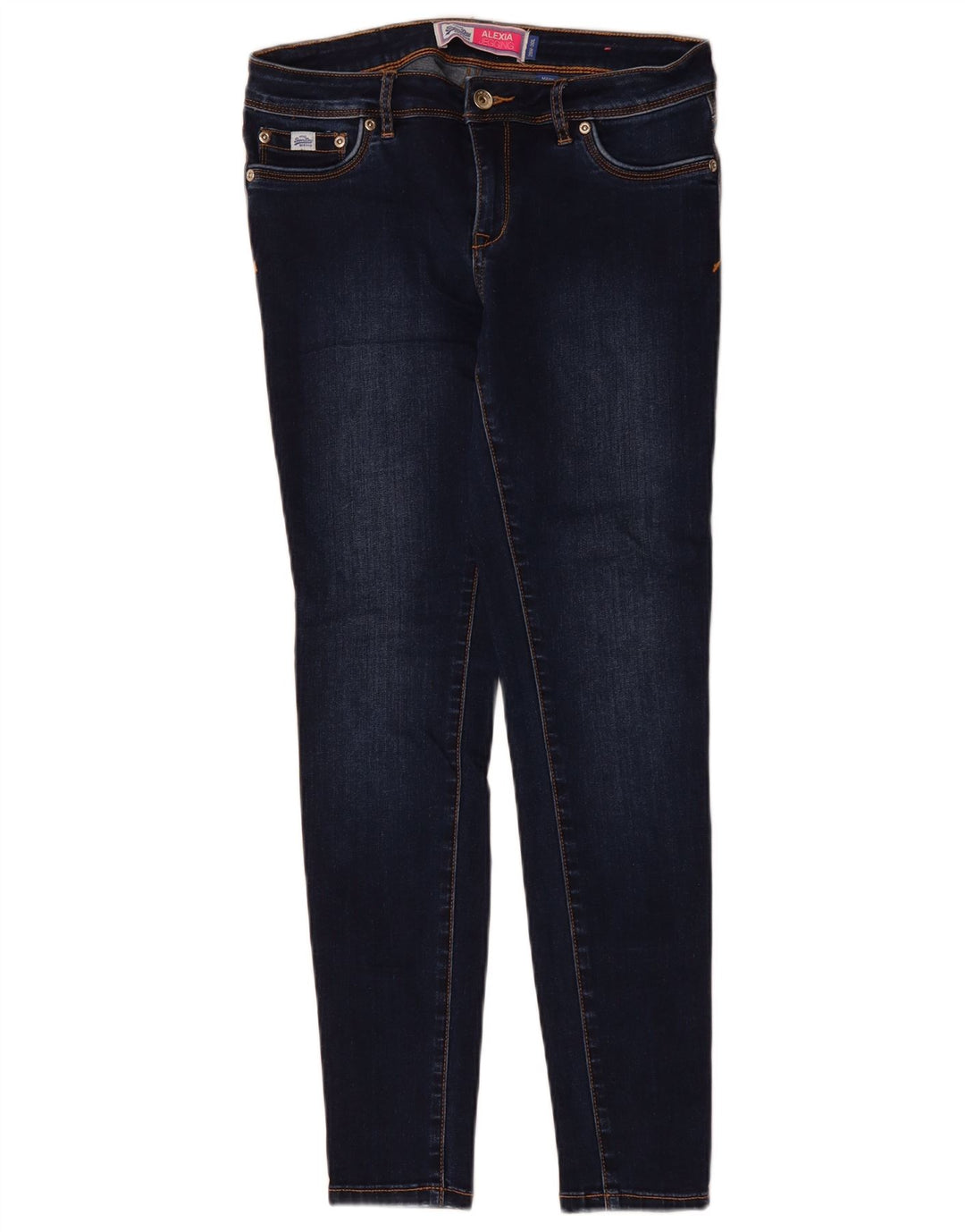 SUPERDRY Γυναικεία Alexia Jegging Jeans W29 L30 Navy Blue Cotton