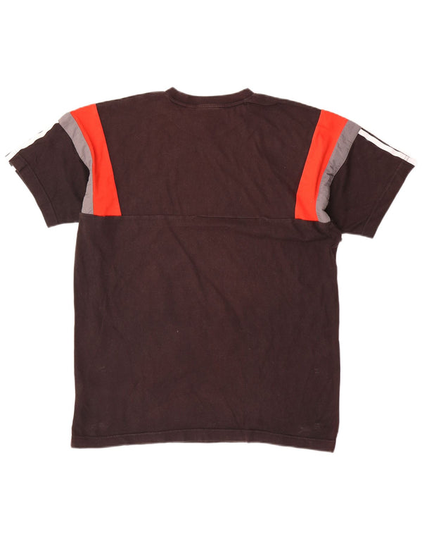 Ανδρικό T-Shirt Adidas Top Medium Black Colourblock Βαμβακερό