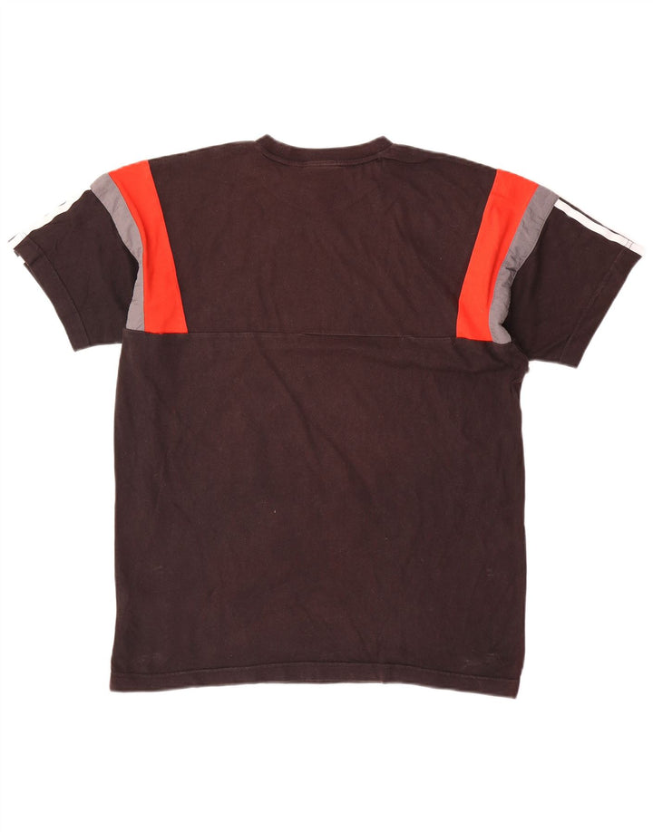 Ανδρικό T-Shirt Adidas Top Medium Black Colourblock Βαμβακερό