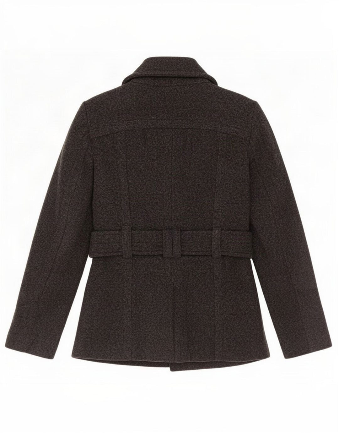 Zara Γυναικείο Παλτό μπιζελιού UK 6 XS Γκρι μαλλί
