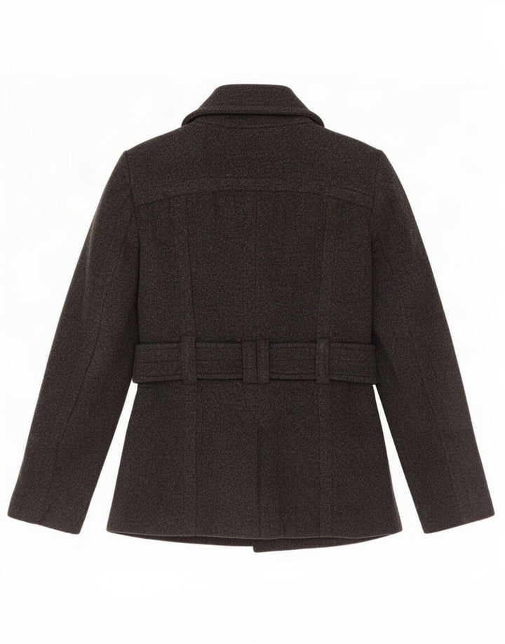 Zara Γυναικείο Παλτό μπιζελιού UK 6 XS Γκρι μαλλί