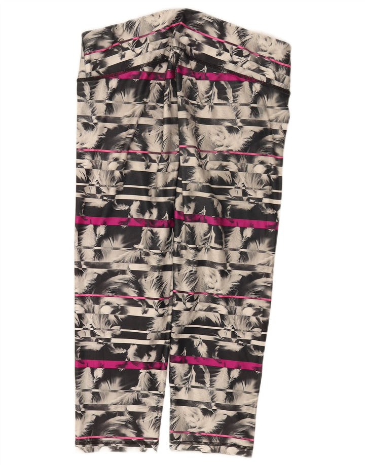 Puma Γυναικεία Abstract Pattern Κολάν Κάπρι UK 14 Μεγάλα πολύχρωμα