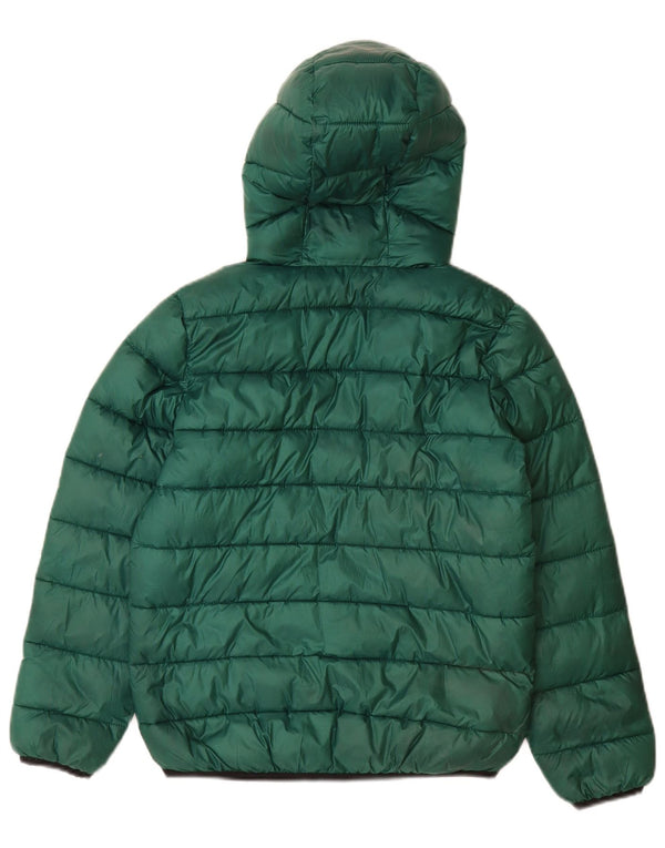 Μπουφάν Champion Boys Hooded Podded Jacket 9-10 Years Medium Green Polyester