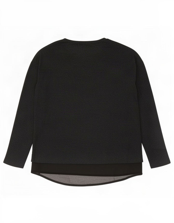 Zara Γυναικείο τοπ μακρυμάνικο UK 10 Small Grey Colourblock