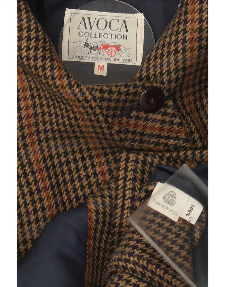 Avoca Γυναικείο Oversized Bomber Jacket UK 14 Medium Brown Houndstooth