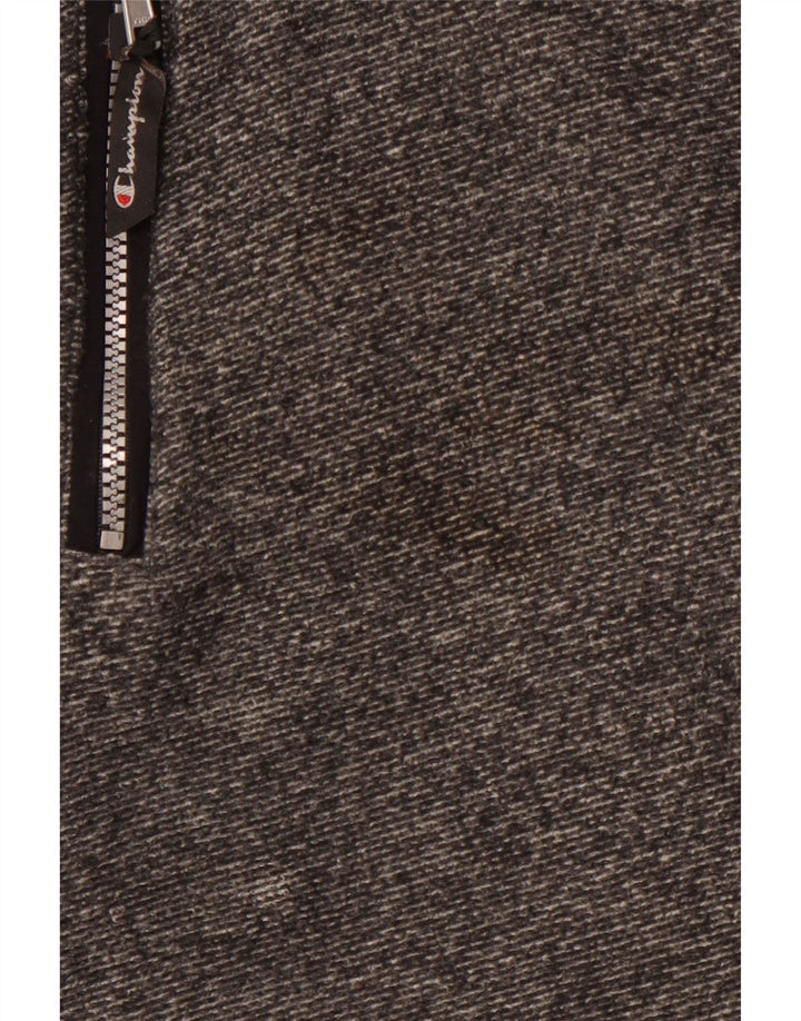 CHAMPION Ανδρικό φλις μπουφάν με κουκούλα UK 42 XL Γκρι πολυεστέρας