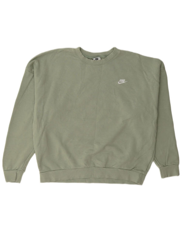Γυναικείο φούτερ Nike υπερμεγέθη Jumper UK 10 Μικρό πράσινο βαμβακερό