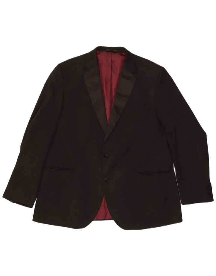 Marks & Spencer Ανδρικό τζάκετ Blazer με 2 κουμπιά κανονική εφαρμογή UK 48 2XL μαύρο