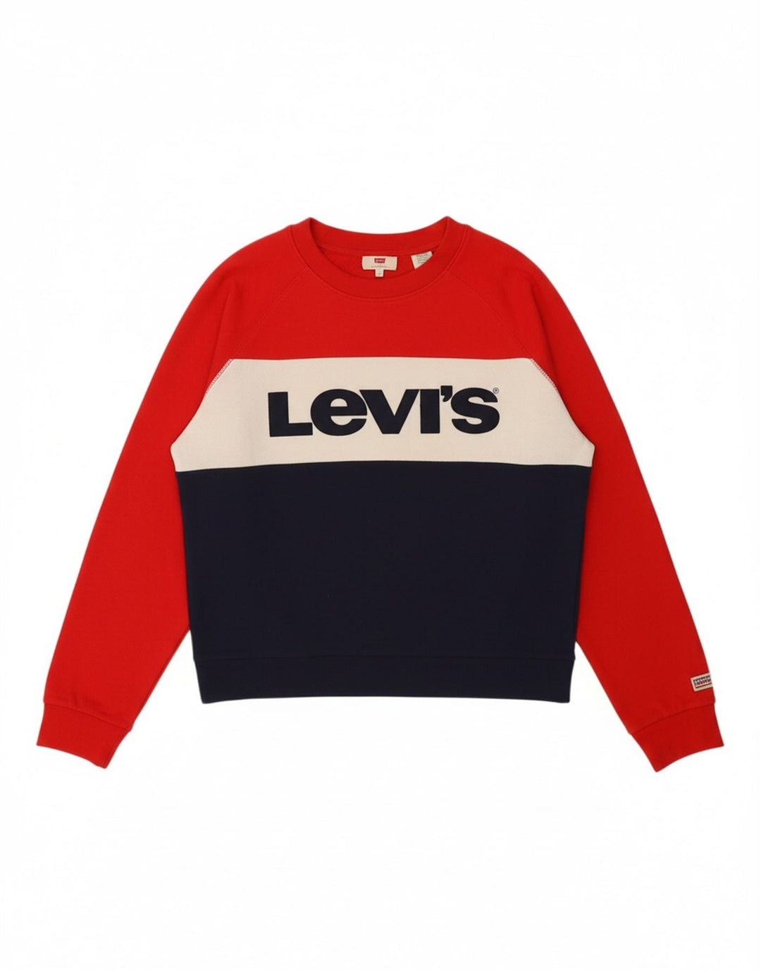LEVI'S Womens Oversized Sweatshirt Jumper UK 10 Small Multicoloured