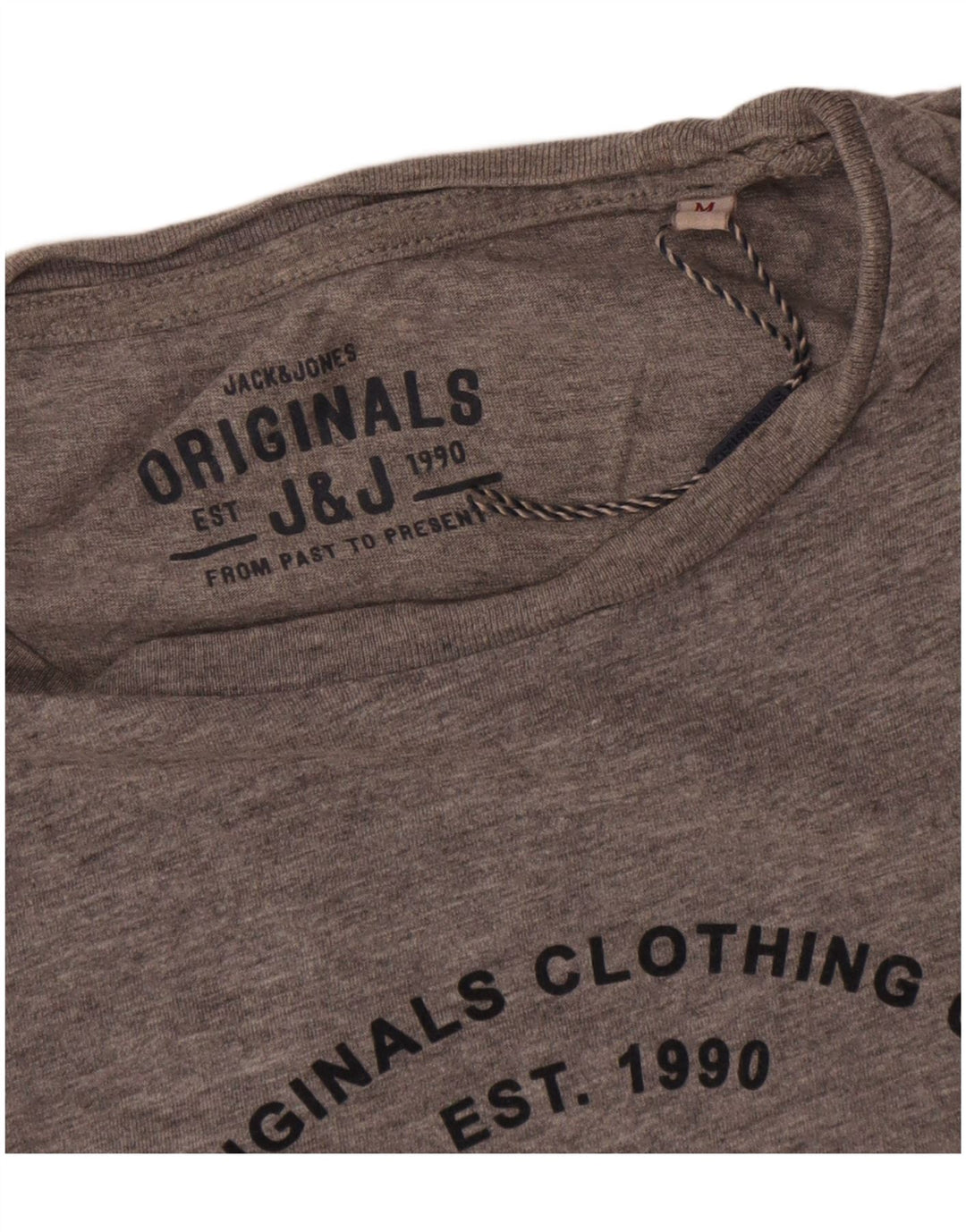 Ανδρικό γραφικό μπλουζάκι Jack & Jones Τοπ μεσαίο γκρι βαμβακερό