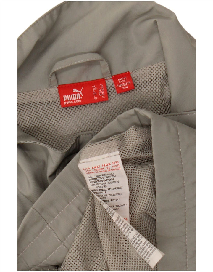Ανδρική φόρμα γυμναστικής με γραφικά PUMA Top Jacket XL Grey Polyester