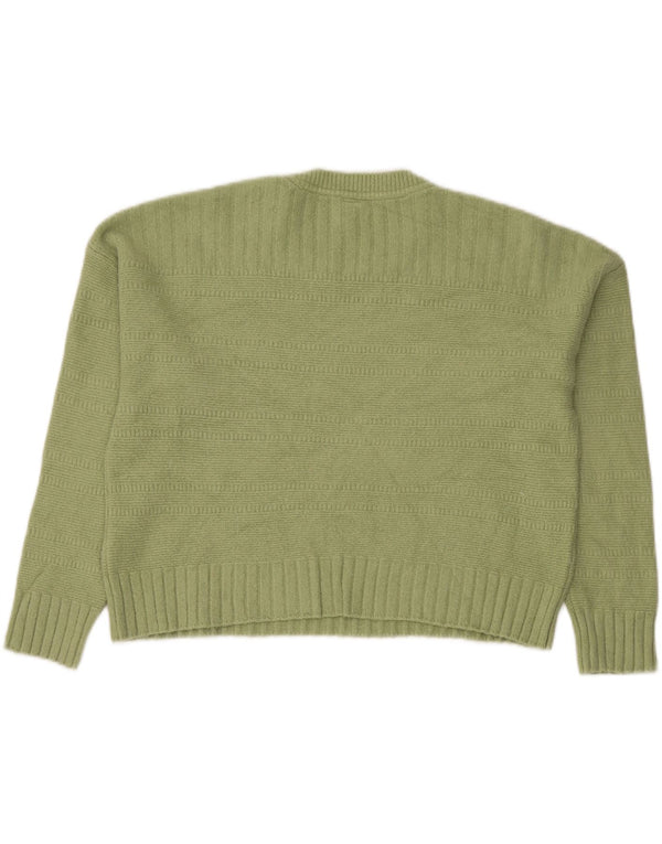 John Lewis Γυναικείο Crop Oversized πουλόβερ με λαιμόκοψη UK 14 Large Green