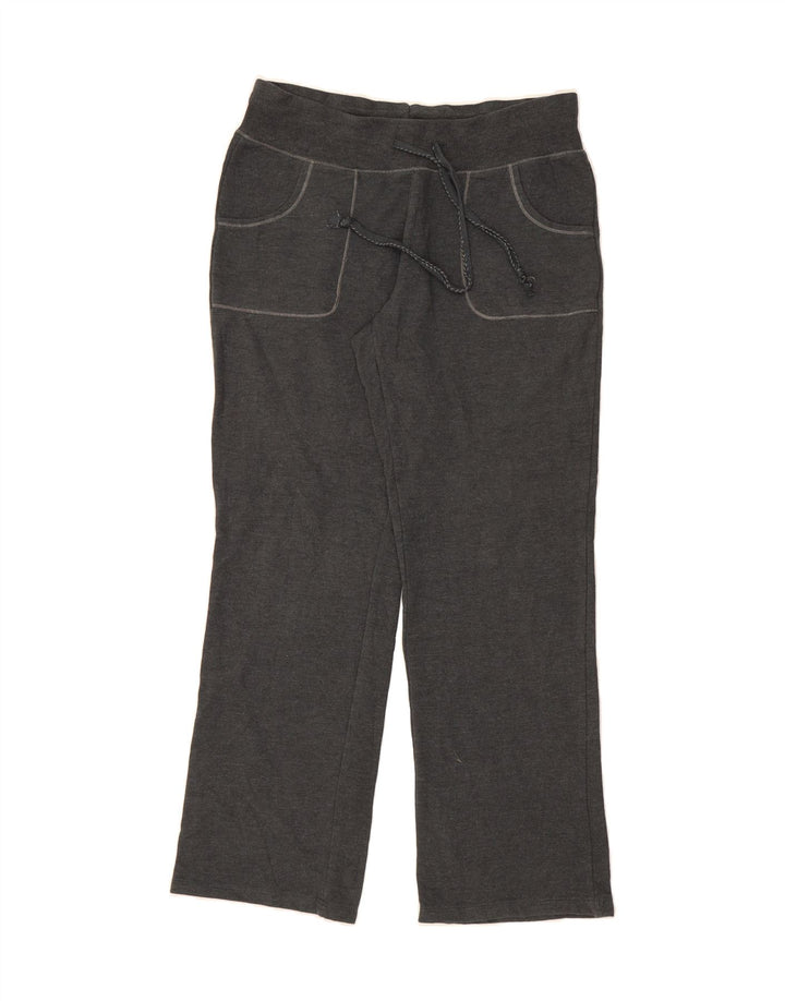 EDDIE BAUER Womens Tracksuit Trousers UK 16 Large Grey Cotton Vintage Eddie Bauer and Second-Hand Eddie Bauer from Messina Hembry 