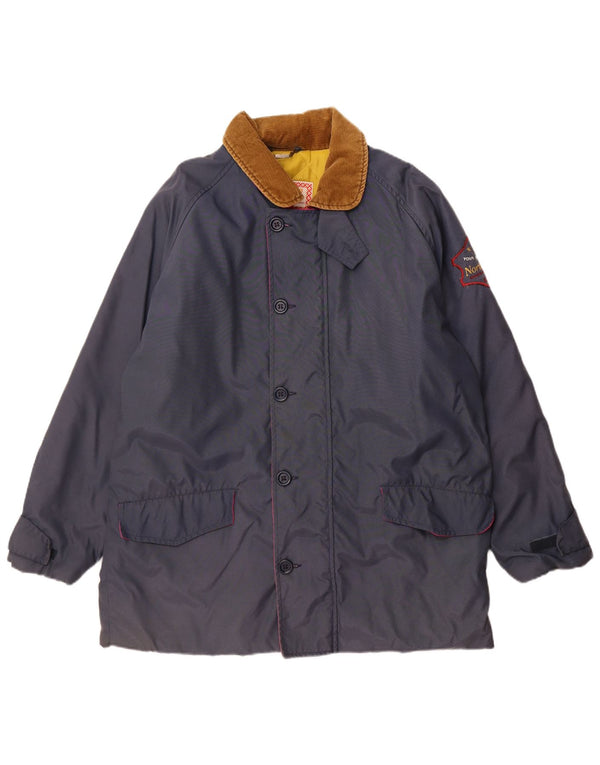 Ανδρικό μπουφάν Carrera Windbreaker UK 42 XL Navy Blue Colorblock Πολυαμίδιο