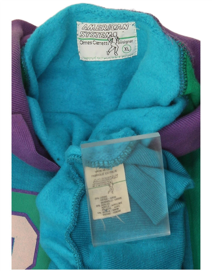Ανδρικό γραφικό φούτερ American System Jumper XL Blue Colourblock
