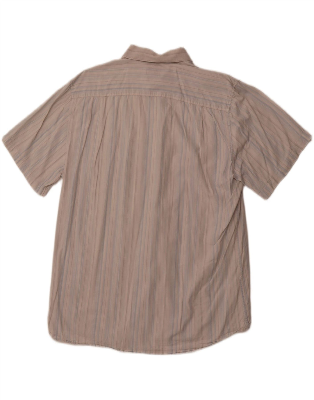 PIERRE CARDIN Ανδρικό κοντομάνικο πουκάμισο 2XL βαμβακερό μπλε ριγέ