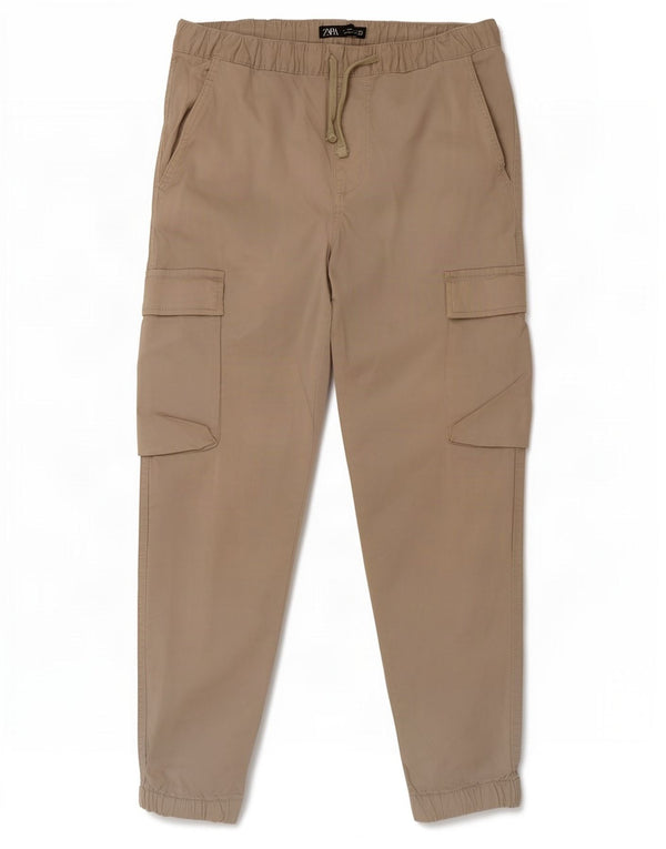 Zara Ανδρικό παντελόνι Joggers Cargo Medium W31 L26 Beige