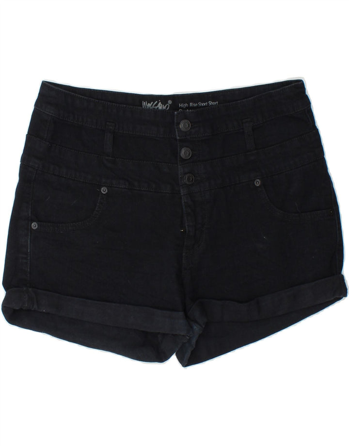 MOSSIMO Womens High Waist Denim Shorts W32 Medium  Navy Blue Cotton Vintage Mossimo and Second-Hand Mossimo from Messina Hembry 