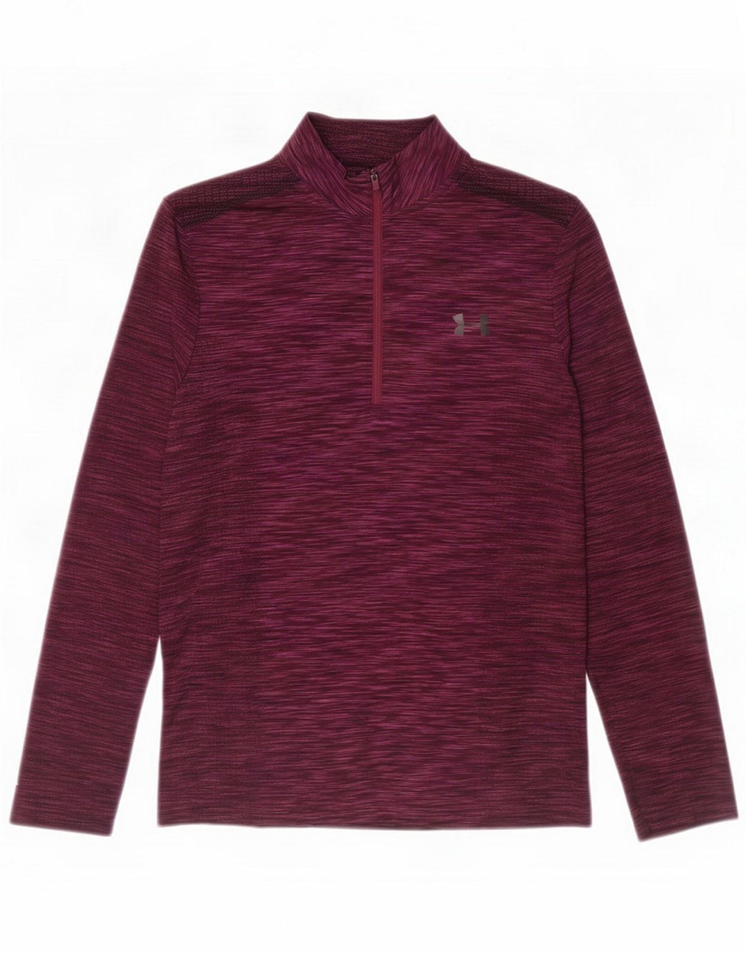Under Armor Ανδρική φόρμα με φερμουάρ πουλόβερ με λαιμόκοψη Top Large Burgundy Polyester