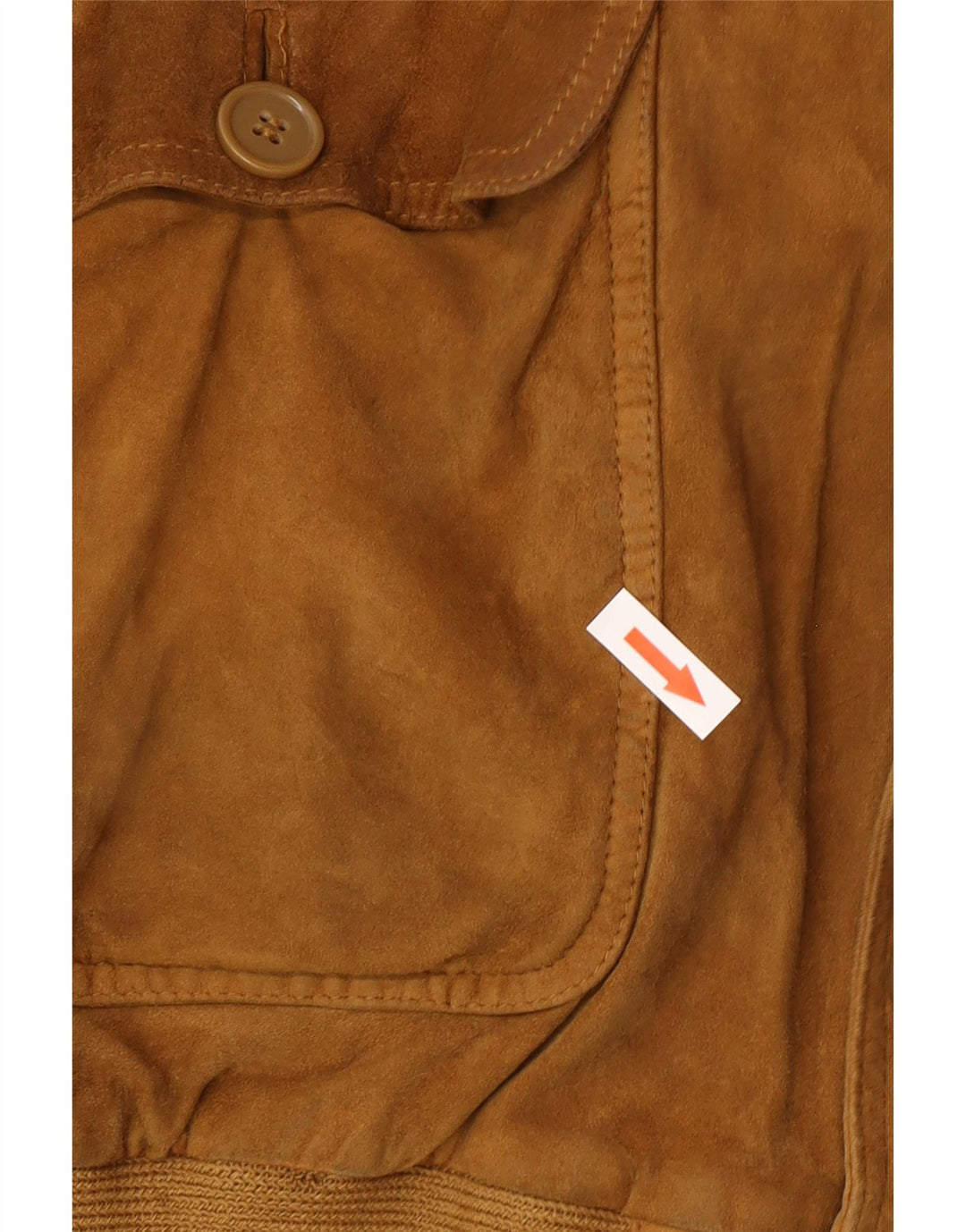 Conbipel Ανδρικό Suede Bomber Jacket UK 42 XL Καφέ Δερμάτινο