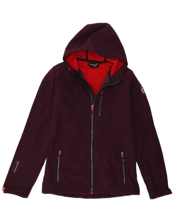 Moorhead Girls Hooded Windbreaker Jacket 15-16 Years Purple Polyester
