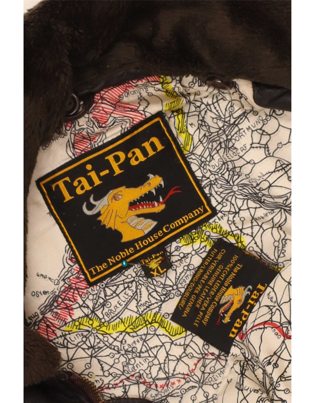 Vintage Ανδρικό Δερμάτινο Μπουφάν UK 42 XL Καφέ Δερμάτινο