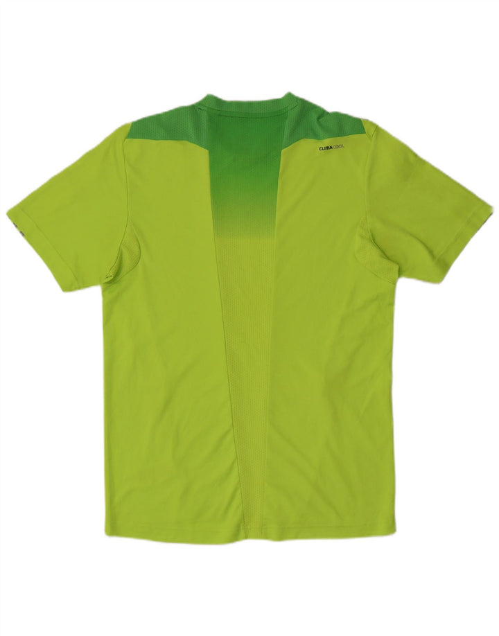 Ανδρικό T-Shirt Adidas Climacool Τοπ μεσαίου πράσινου χρώματος πολυεστέρας