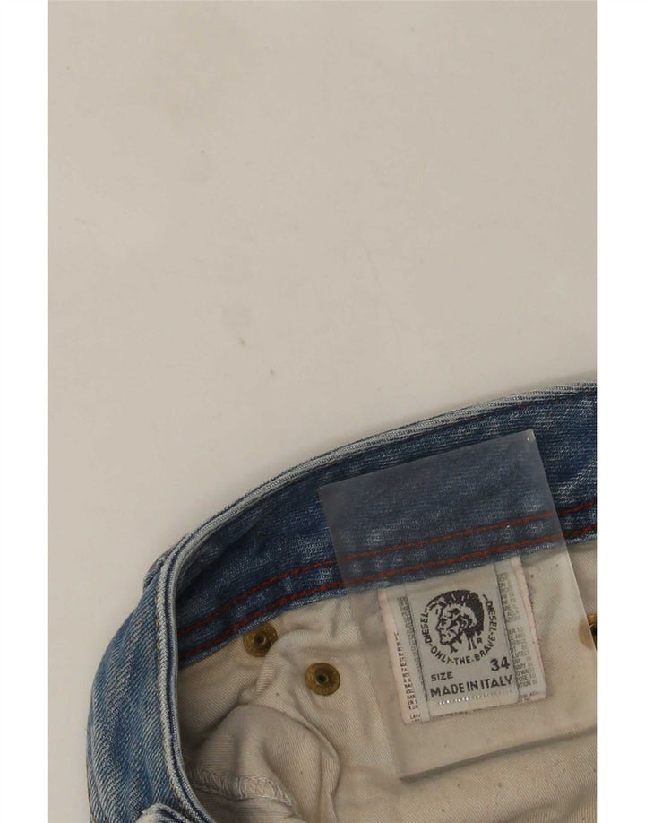 Ανδρικό Diesel Distressed τζιν σορτς W34 μεγάλο μπλε βαμβακερό