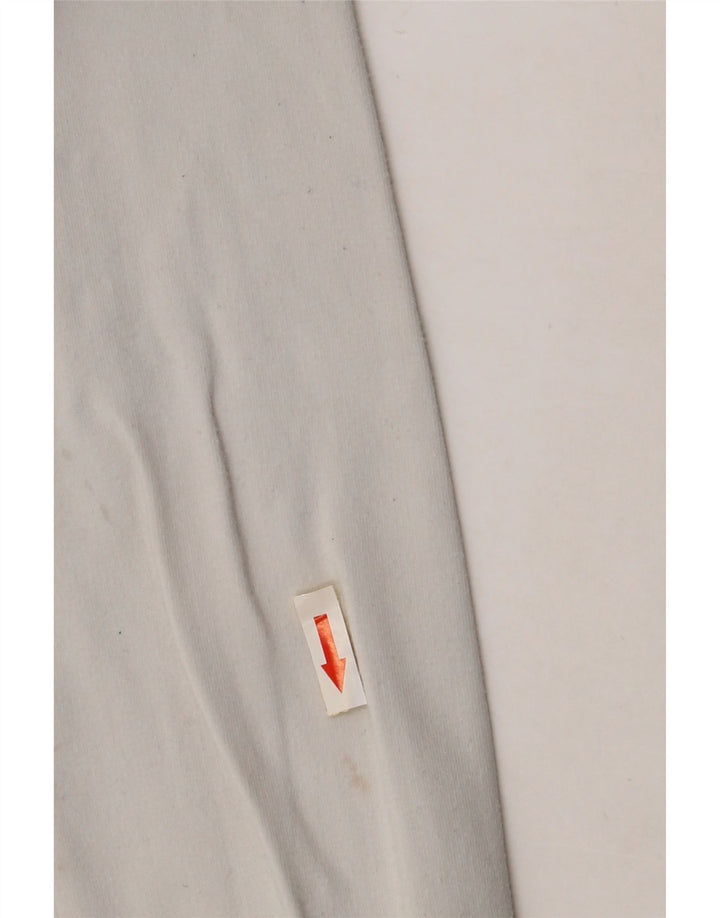 Ανδρική φόρμα ADIDAS Top Jacket UK 36/38 Μικρό λευκό βαμβακερό