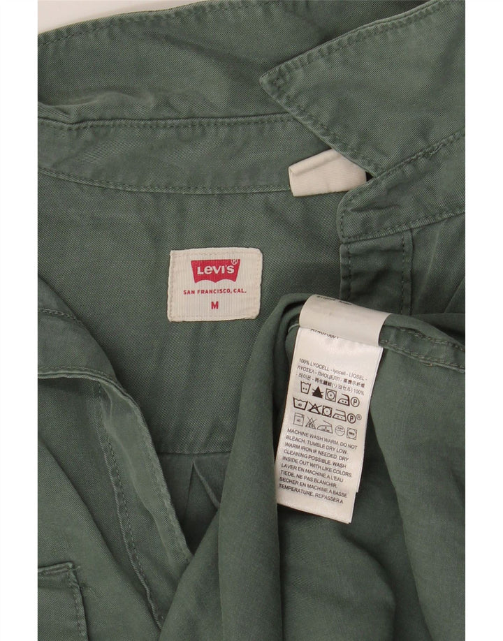 Γυναικείο πουκάμισο LEVI'S UK 14 Medium Green Lyocell