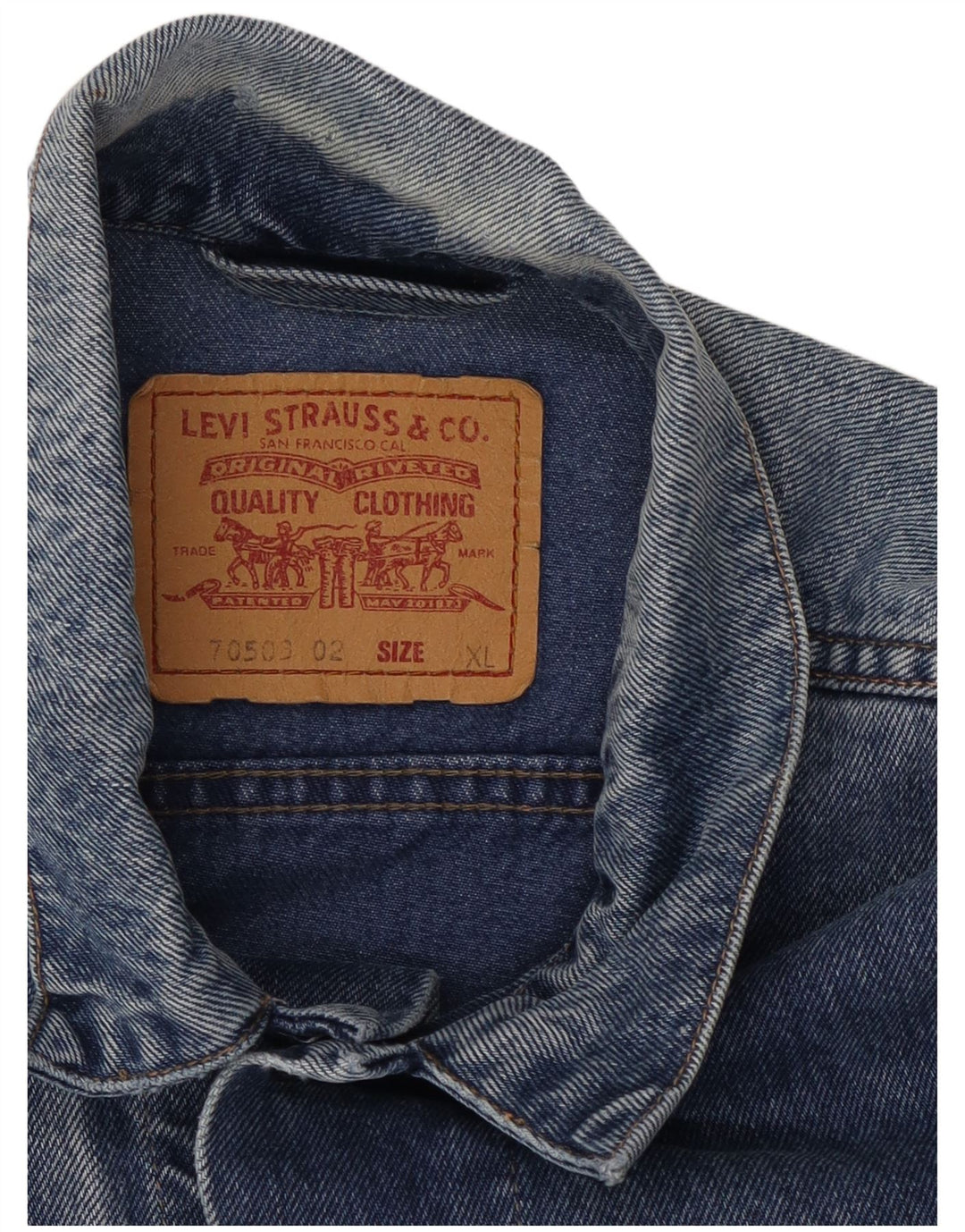 Ανδρικό τζιν μπουφάν Levi's UK 42 XL Μπλε