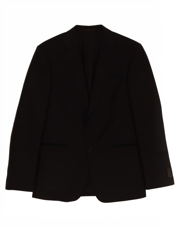 Pierre Cardin Ανδρικό σακάκι με 2 κουμπιά UK 38 Medium Black Classic