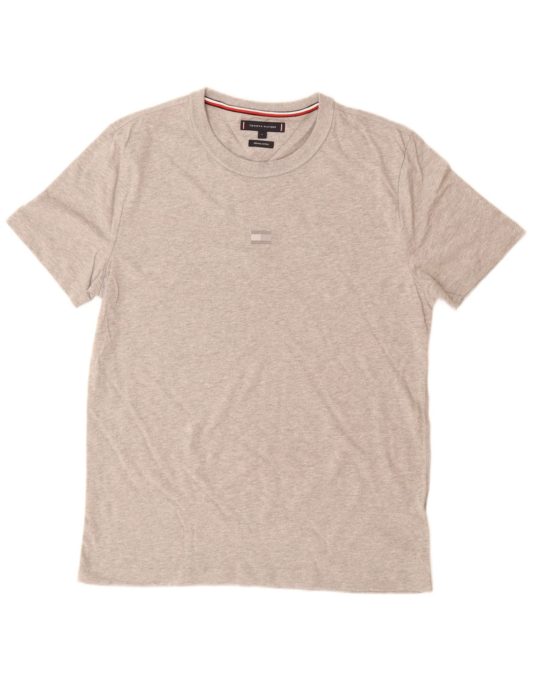 TOMMY HILFIGER Ανδρικό T-Shirt Top μεγάλο γκρι βαμβακερό