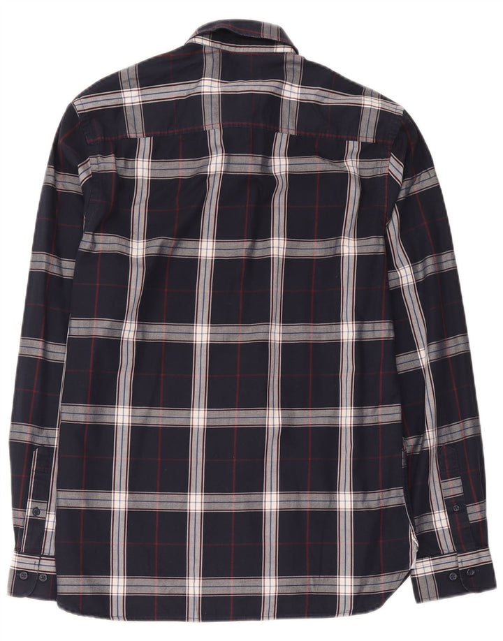 Ανδρικό πουκάμισο Jack & Jones από βαμβακερό μεσαίο μπλε ναυτικό
