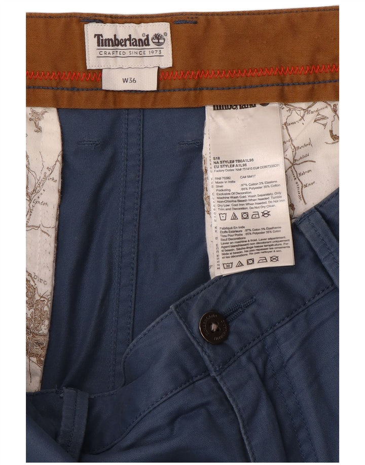 TIMBERLAND Ανδρικό σορτς Chino W36 μεγάλο μπλε βαμβακερό