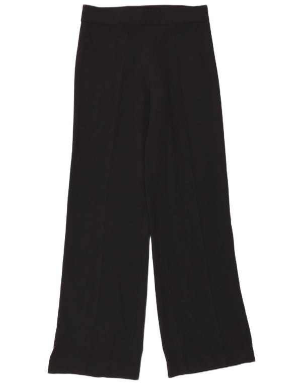 Zara Γυναικείο φαρδύ παντελόνι Casual Medium W30 L33 Μαύρο πολυεστέρα