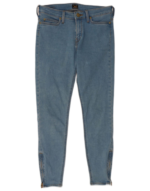 Lee Womens Scarlett Skinny Cropped Jeans W28 L25 Blue Cotton