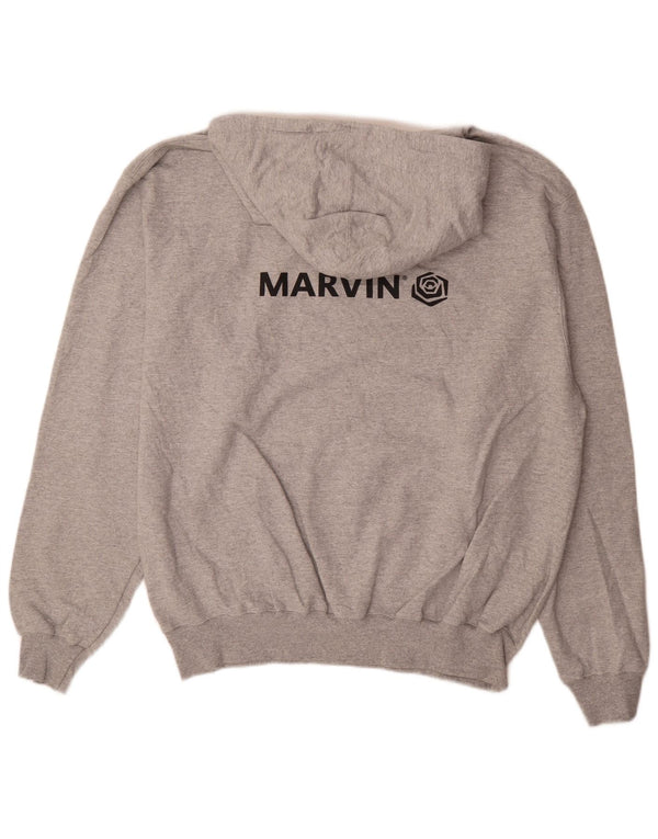 Champion Mens Marvin Graphic Hoodie Jumper XL Γκρι βαμβακερό