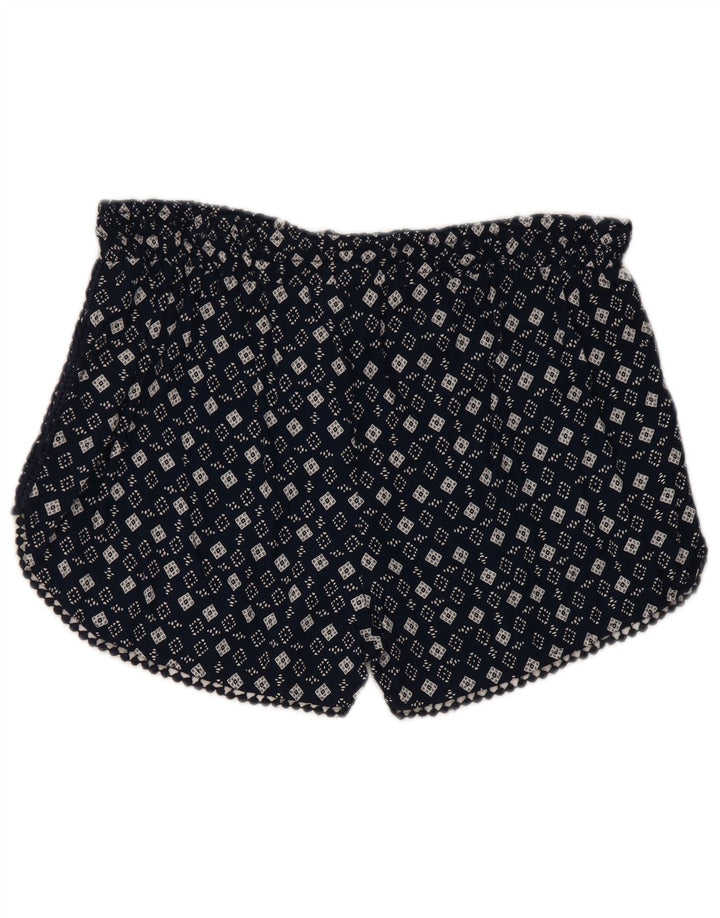 Γυναικείο Hot Παντελόνι Superdry μεγάλο W32 Navy Blue γεωμετρική βισκόζη