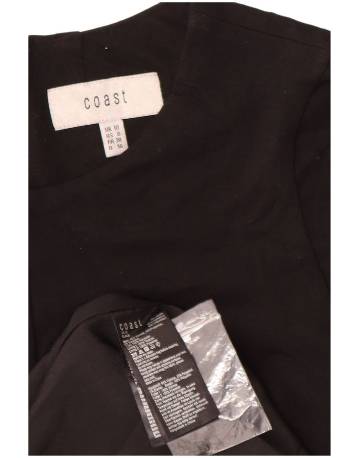 Γυναικείο ασύμμετρο Maxi φόρεμα Coast UK 10 Small Black Viscose