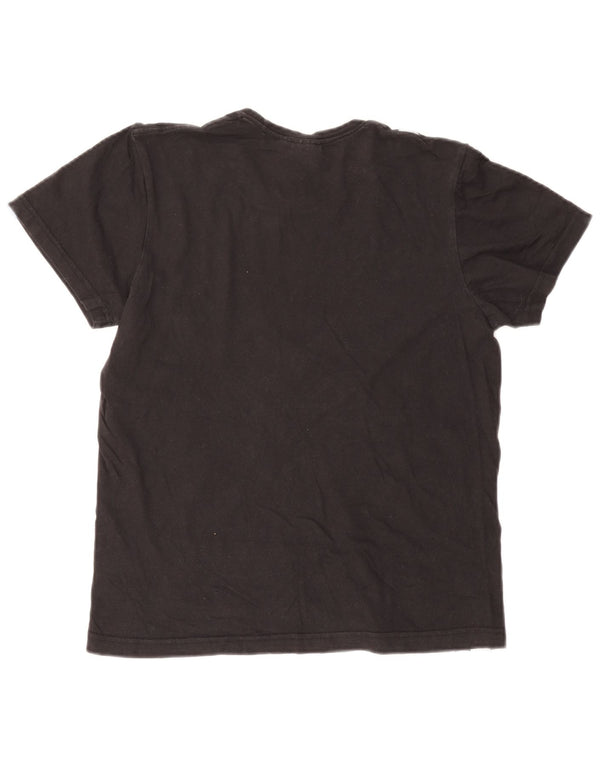 Adidas Γυναικείο T-Shirt Top UK 10 Small Black ριγέ