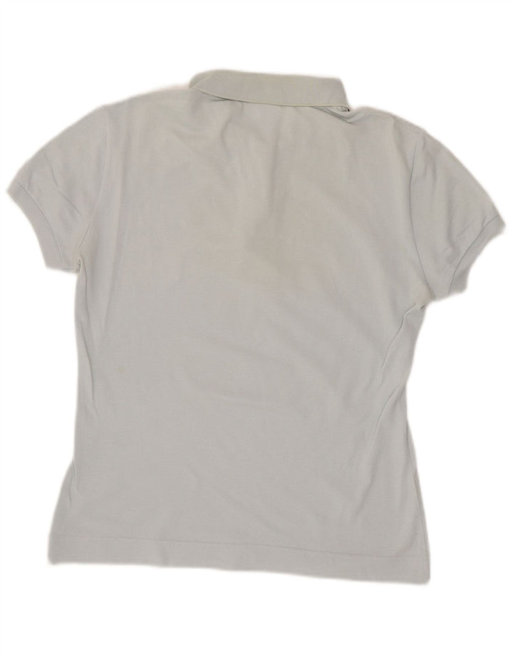 LACOSTE Womens Polo Shirt Size 44 Large Blue Cotton