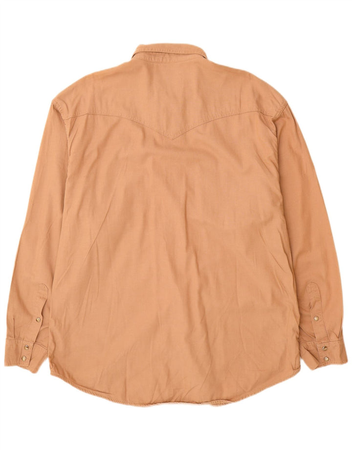 Ανδρικό πουκάμισο Wrangler 2XL Μπεζ βαμβακερό