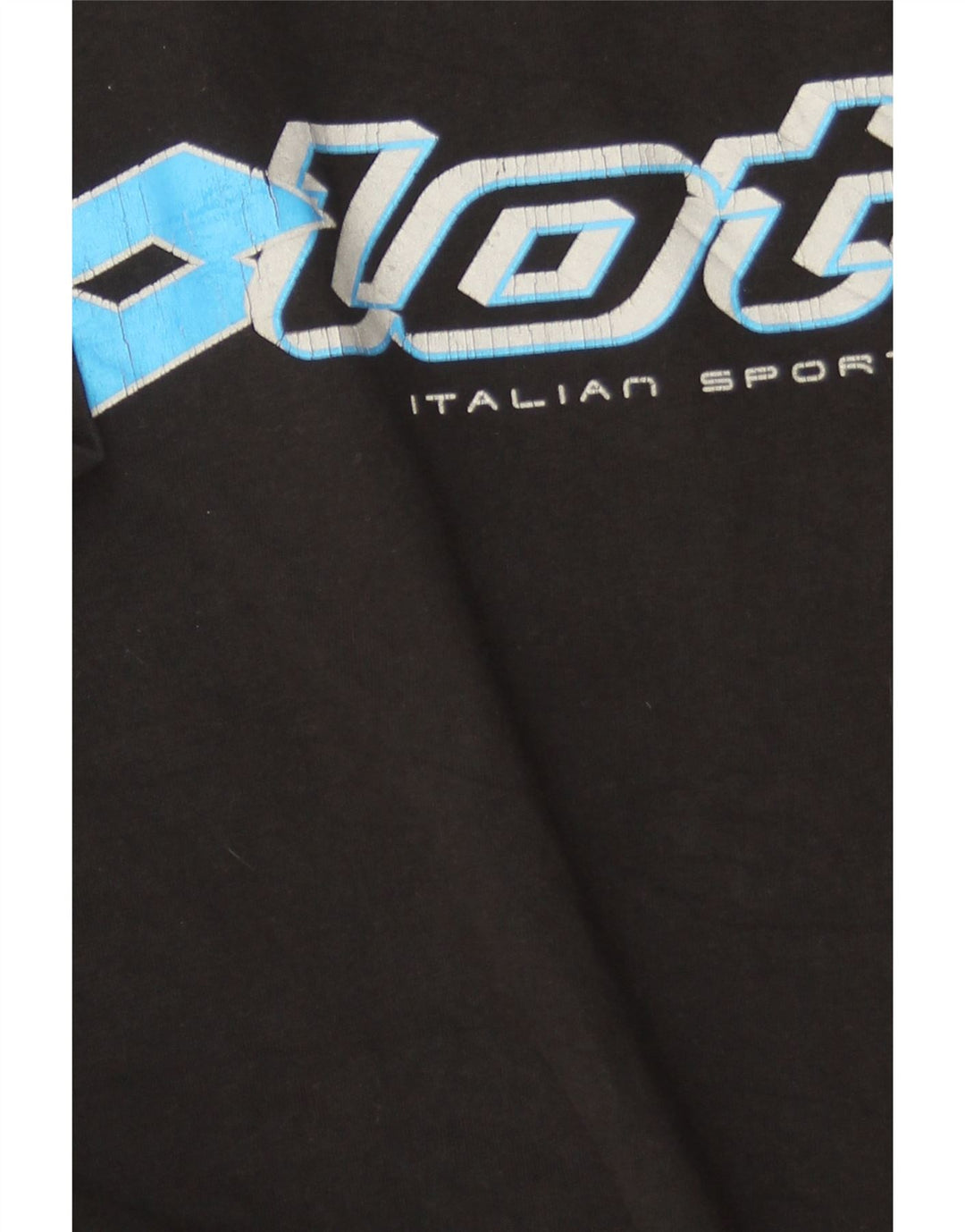 Ανδρικό γραφικό T-Shirt LOTTO Top Medium Μαύρο
