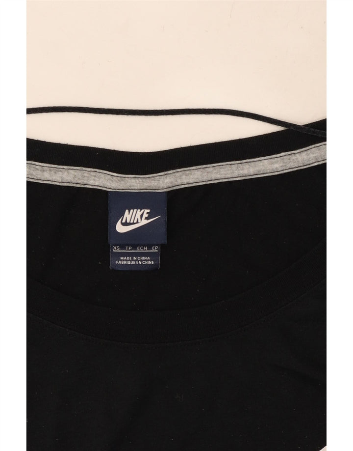 Γυναικείο γραφικό μπλουζάκι NIKE Top UK 6 XS Μαύρο