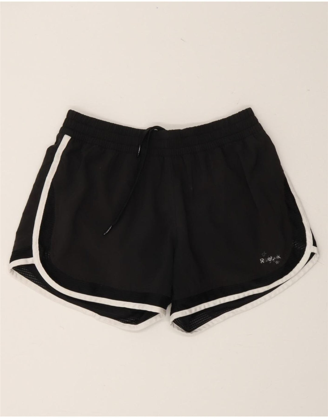 REEBOK Womens Sport Shorts UK 4/6 XS  Black Polyester Vintage Reebok and Second-Hand Reebok from Messina Hembry 