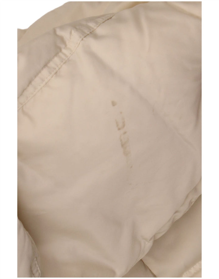 CALVIN KLEIN JEANS Γυναικείο υπερμεγέθη μπουφάν με επένδυση UK 10 Small Off White